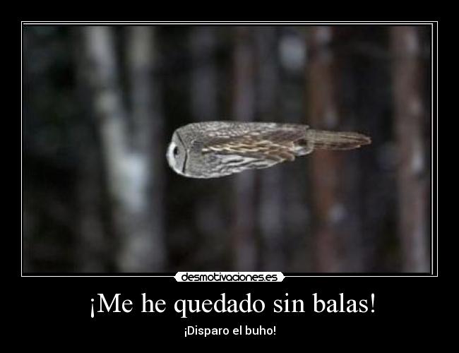 ¡Me he quedado sin balas! -