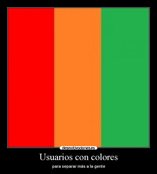 Usuarios con colores - 