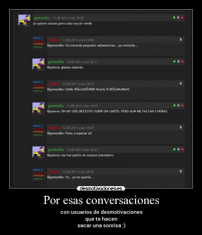 carteles sonrisasacarconversaciondesmotivaciones desmotivaciones