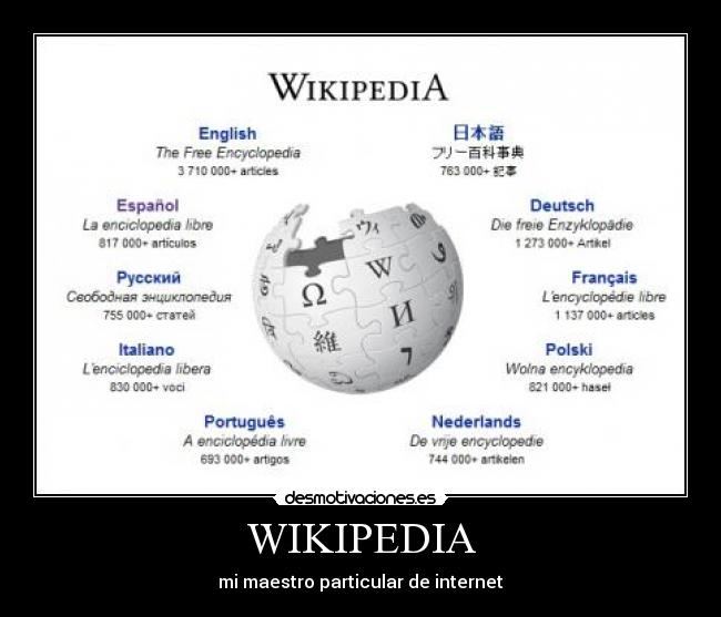 WIKIPEDIA - mi maestro particular de internet