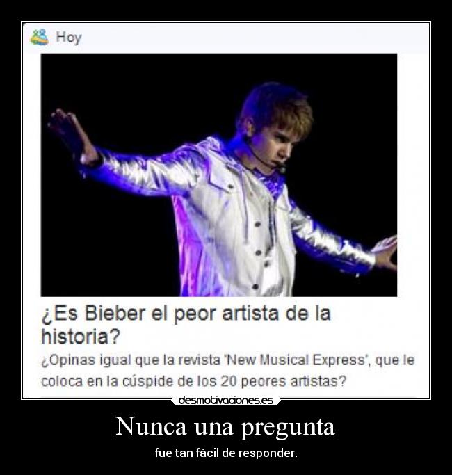 carteles justin bieber peor artista desmotivaciones