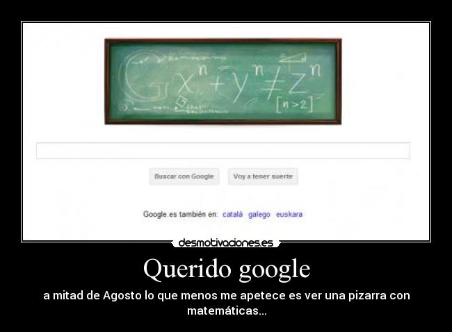 Querido google - 