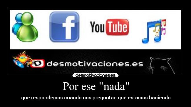 Por ese nada -