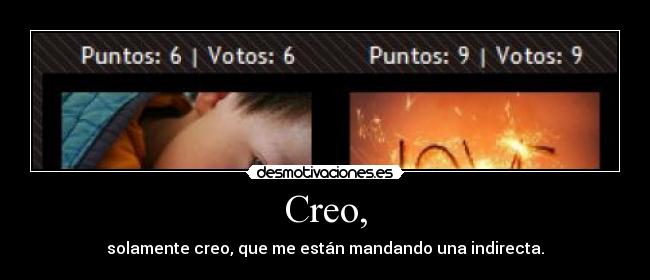 Creo, -