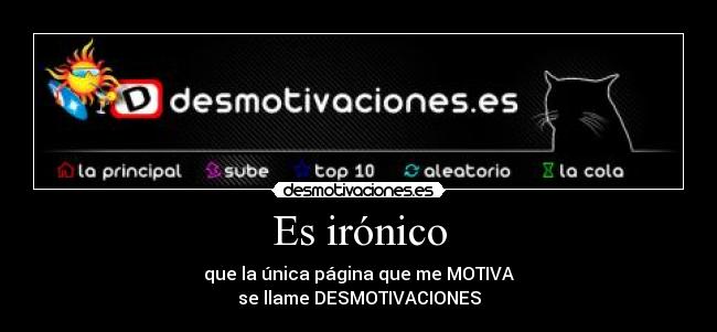 Es irónico - 