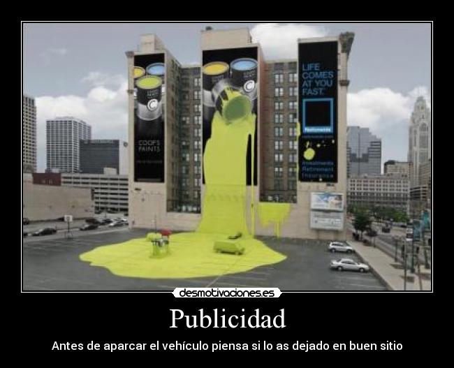 carteles publicidadcochepinturaamarilla desmotivaciones