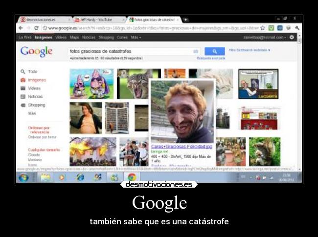 Google - también sabe que es una catástrofe