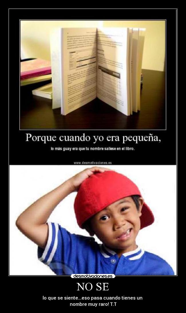 NO SE -