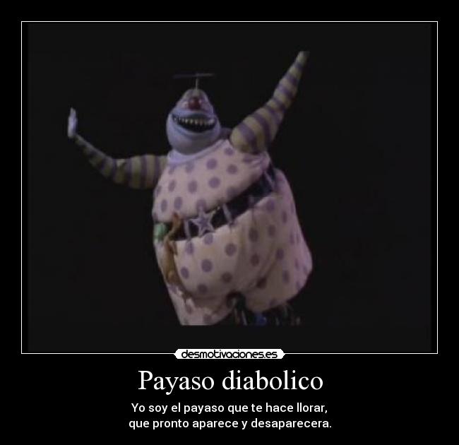 carteles payaso diabolico desmotivaciones