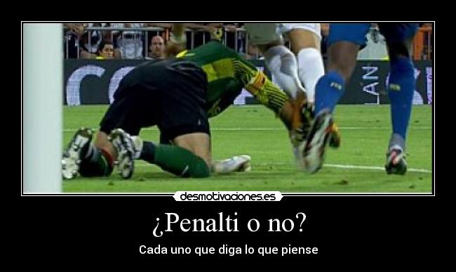 ¿Penalti o no? - Cada uno que diga lo que piense