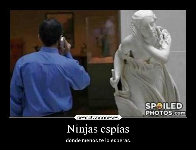 Ninjas espías - donde menos te lo esperas.