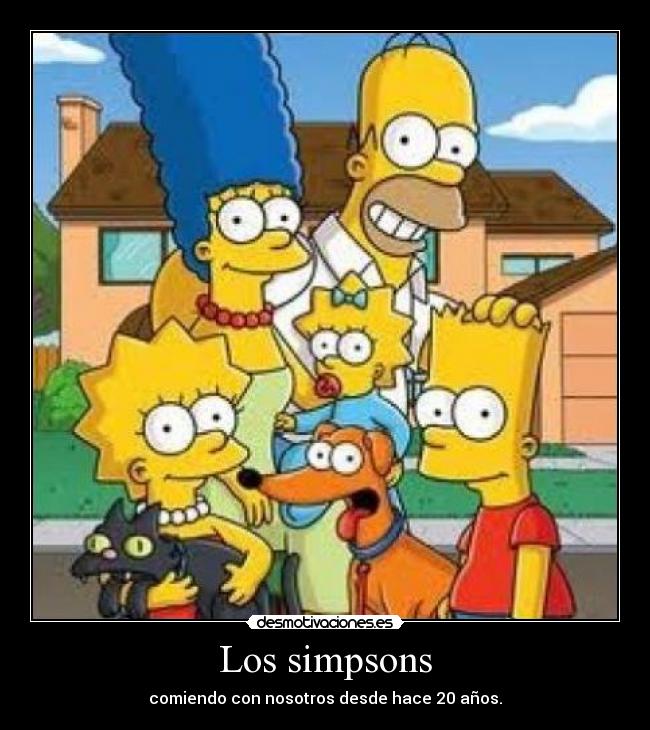 Los simpsons - comiendo con nosotros desde hace 20 años.
