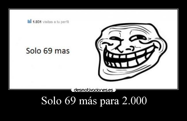 Solo 69 más para 2.000 -