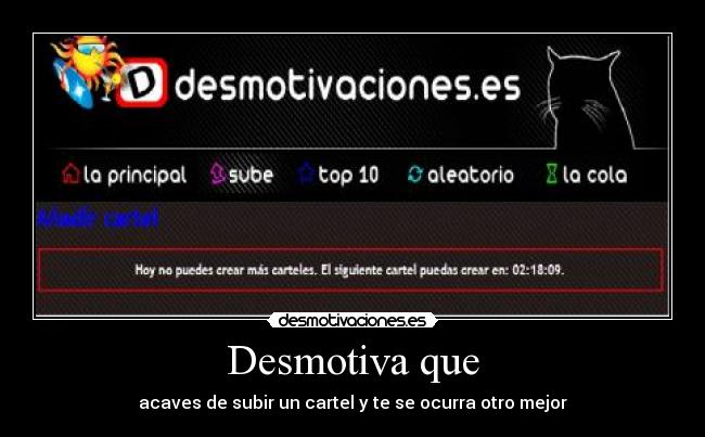 Desmotiva que - 