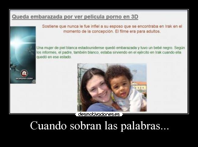 Cuando sobran las palabras... -