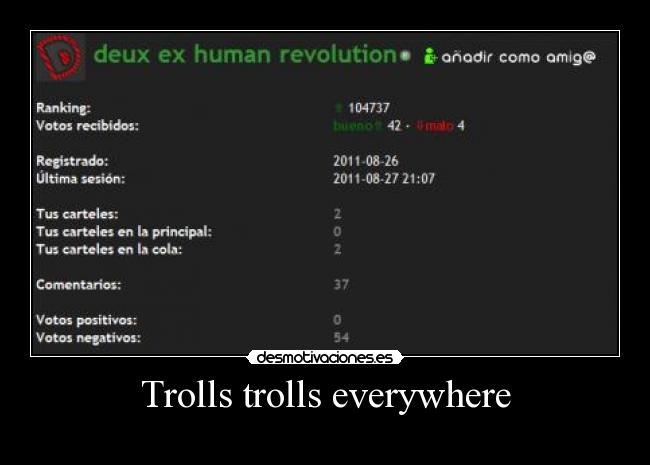 Trolls trolls everywhere -