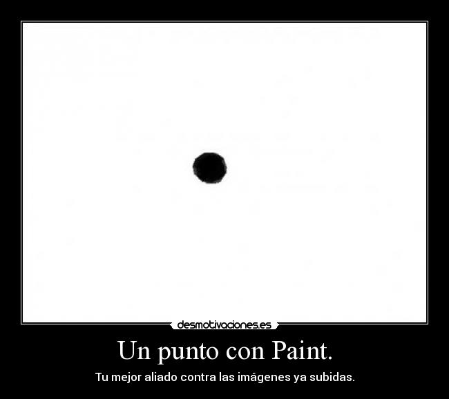 Un punto con Paint. -