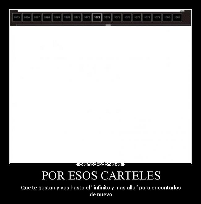 POR ESOS CARTELES -