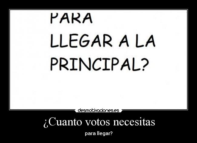 ¿Cuanto votos necesitas - 