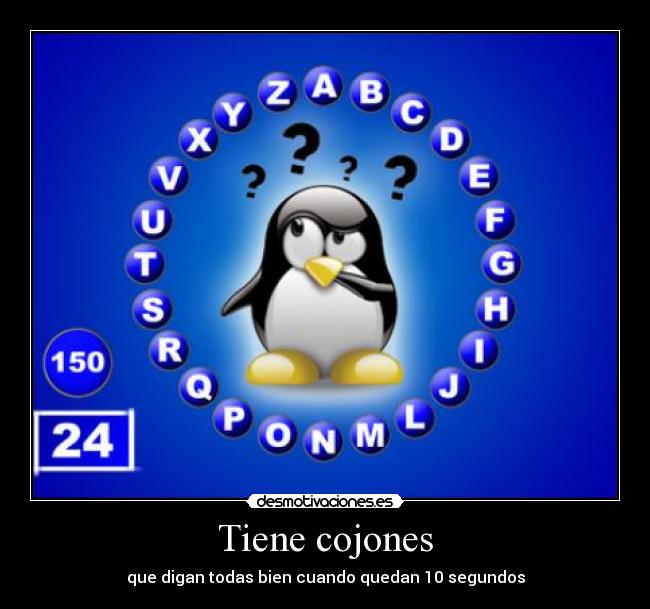 Tiene cojones - que digan todas bien cuando quedan 10 segundos