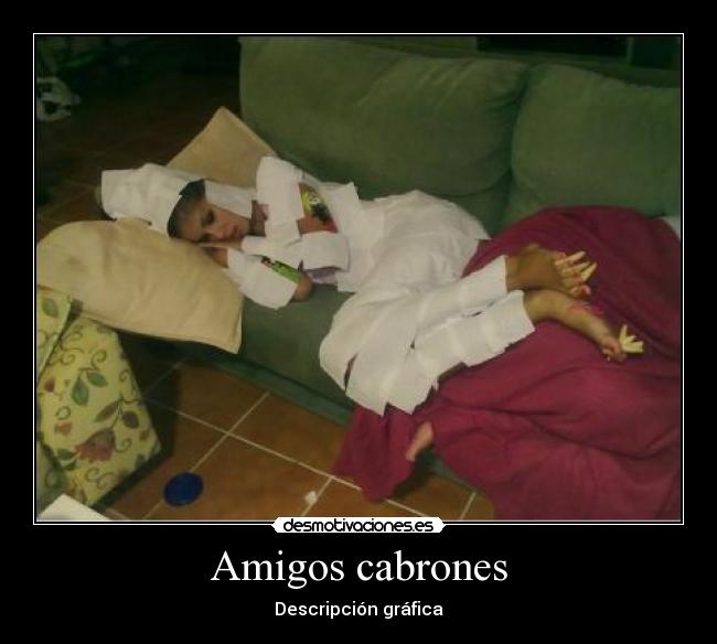 Amigos cabrones - Descripción gráfica