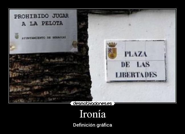 Ironía - Definición gráfica