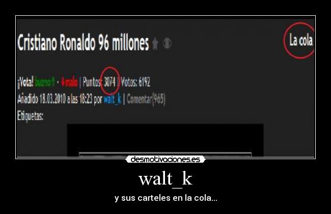 walt_k - y sus carteles en la cola...