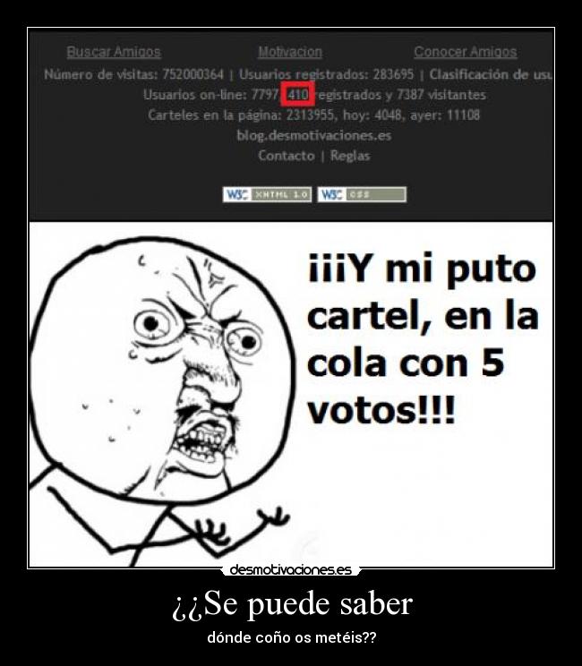 ¿¿Se puede saber - 