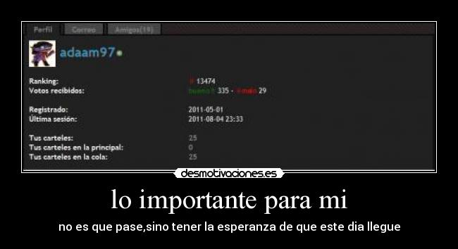 lo importante para mi - 