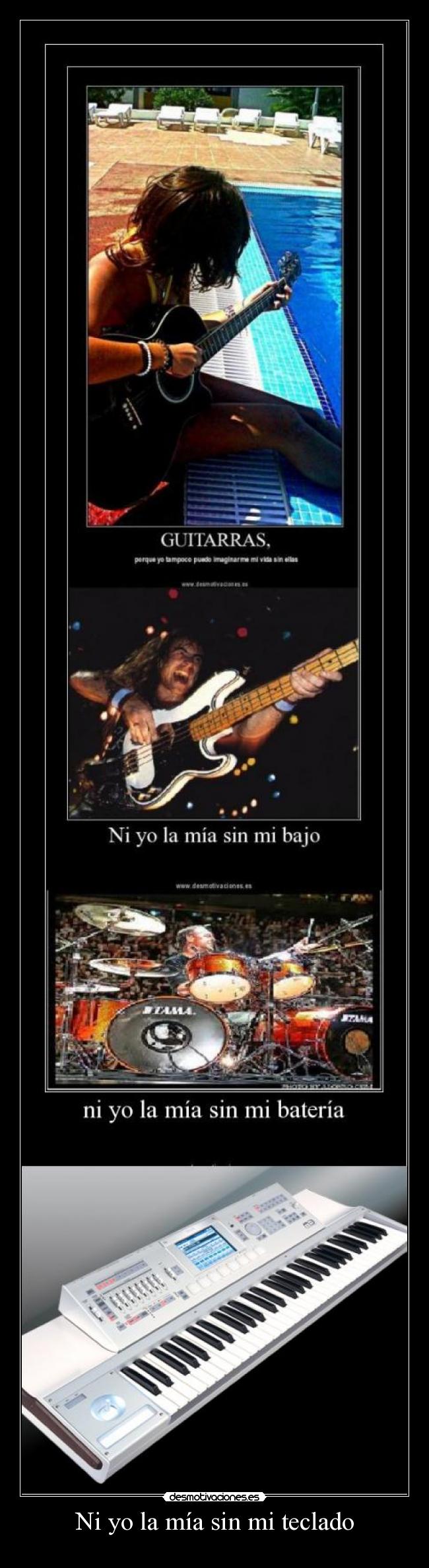 Ni yo la mía sin mi teclado -