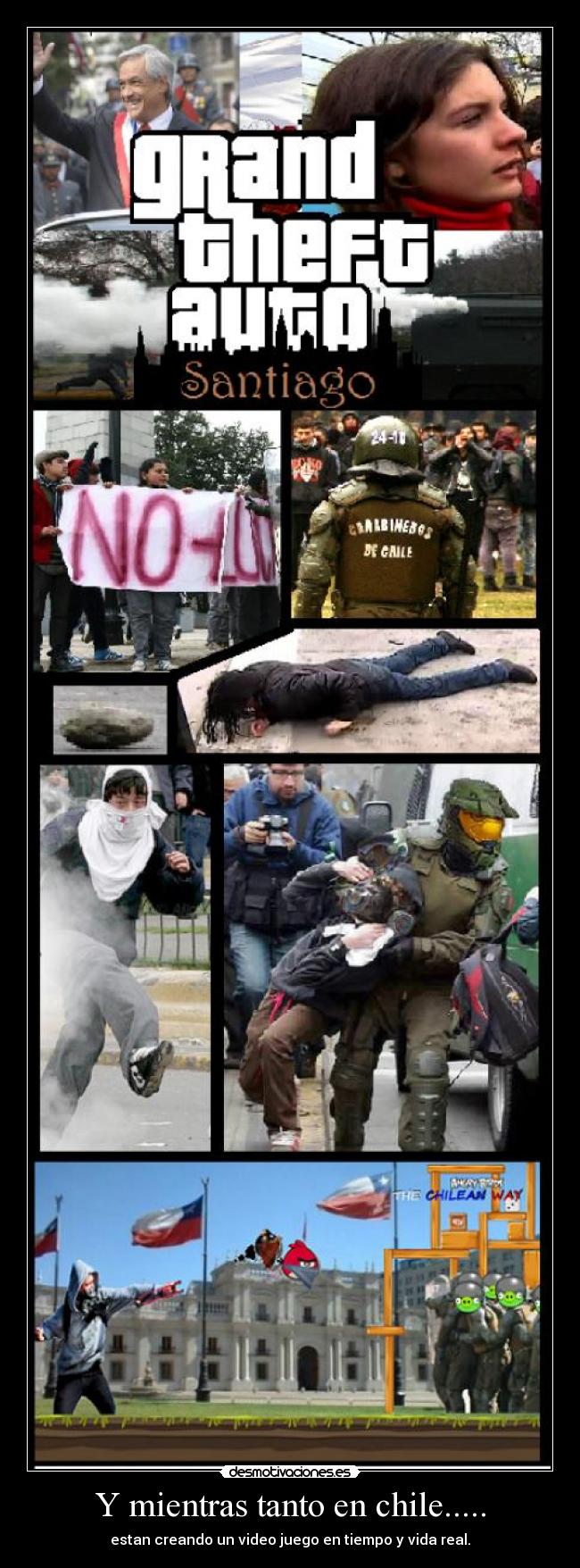 Y mientras tanto en chile..... - estan creando un video juego en tiempo y vida real.