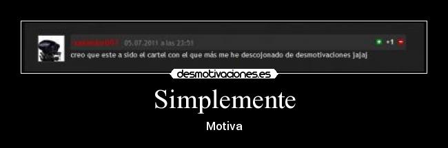 Simplemente -