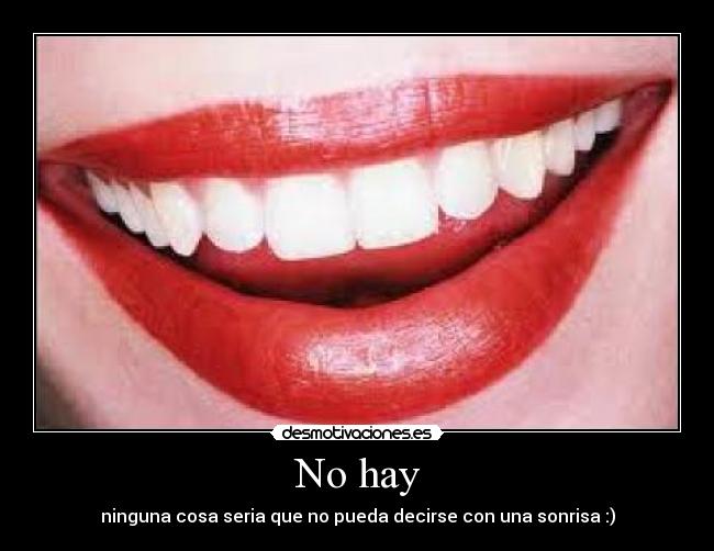 No hay -