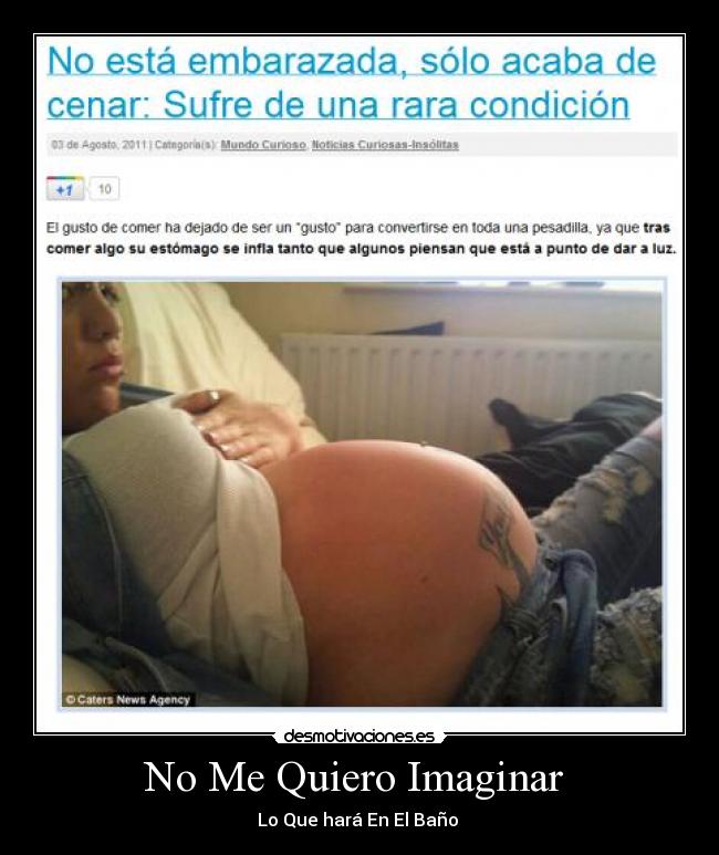 No Me Quiero Imaginar - Lo Que hará En El Baño