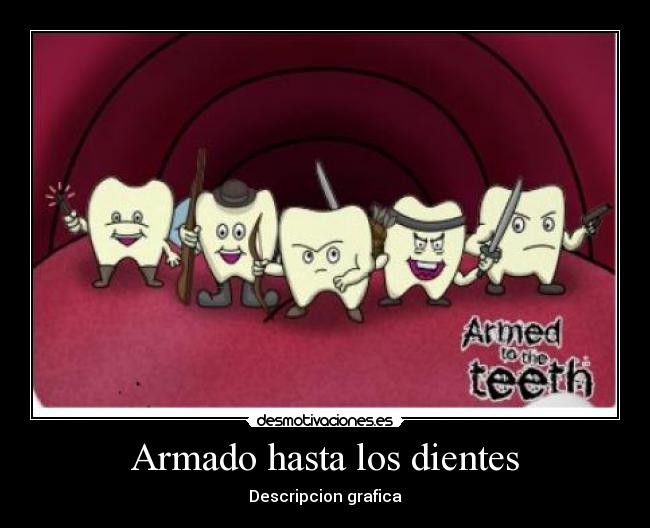 Armado hasta los dientes - Descripcion grafica