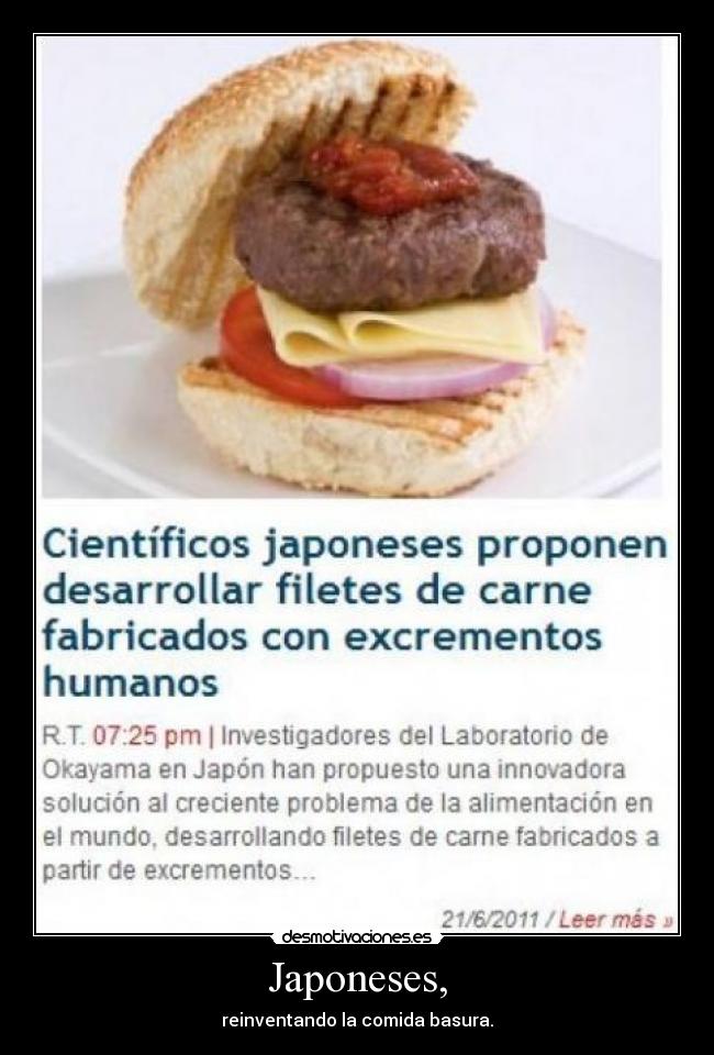 Japoneses, - reinventando la comida basura.