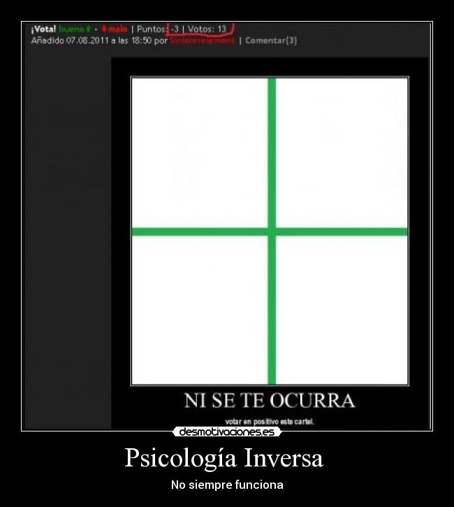 Psicología Inversa -