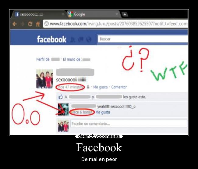 Facebook - De mal en peor