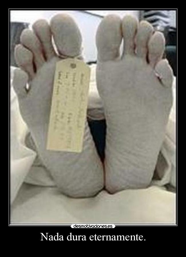 Nada dura eternamente. - 
