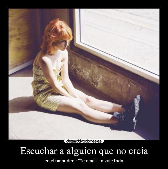 Escuchar a alguien que no creía - 