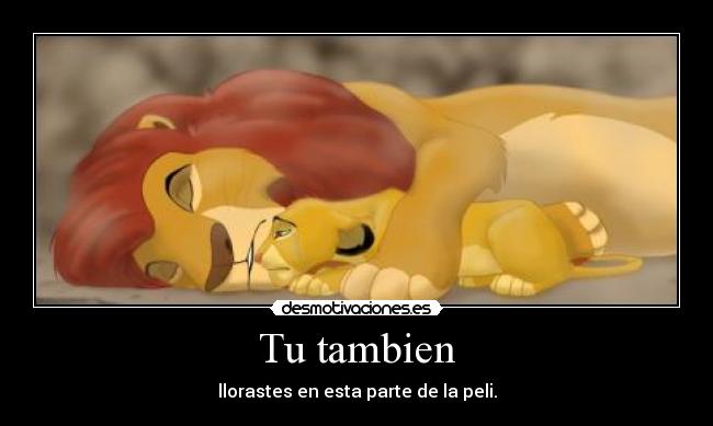 carteles simba mufasa desmotivaciones