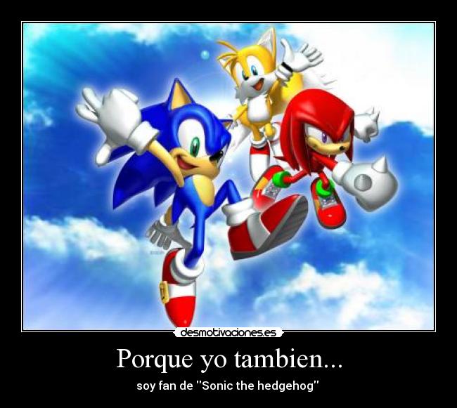 carteles sonic the best 4ever desmotivaciones