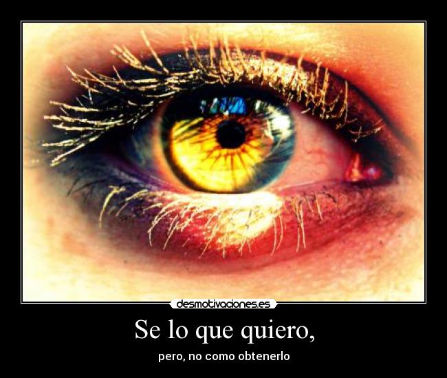 Se lo que quiero, - 