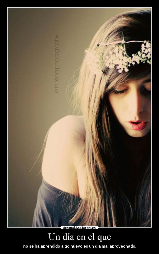 carteles dia que aprendido algo nuevo dia mal aprovechado desmotivaciones