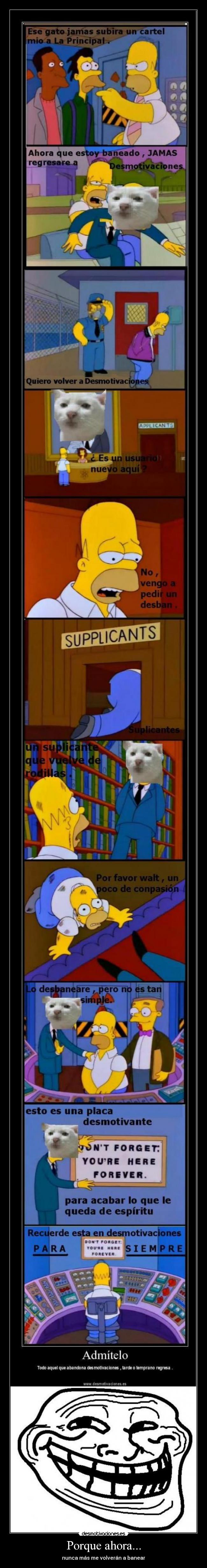 Porque ahora... - nunca más me volverán a banear