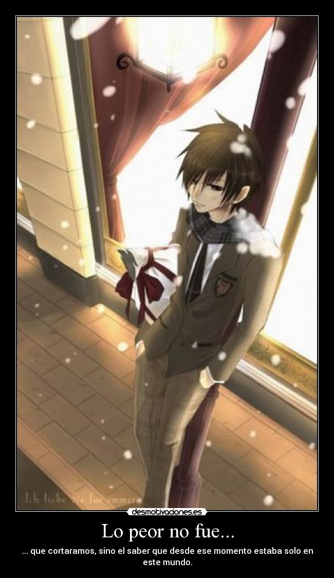 carteles peor saber cortar solo mundo anime boy desmotivaciones