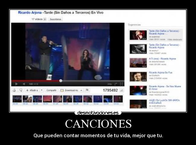 CANCIONES - Que pueden contar momentos de tu vida, mejor que tu.