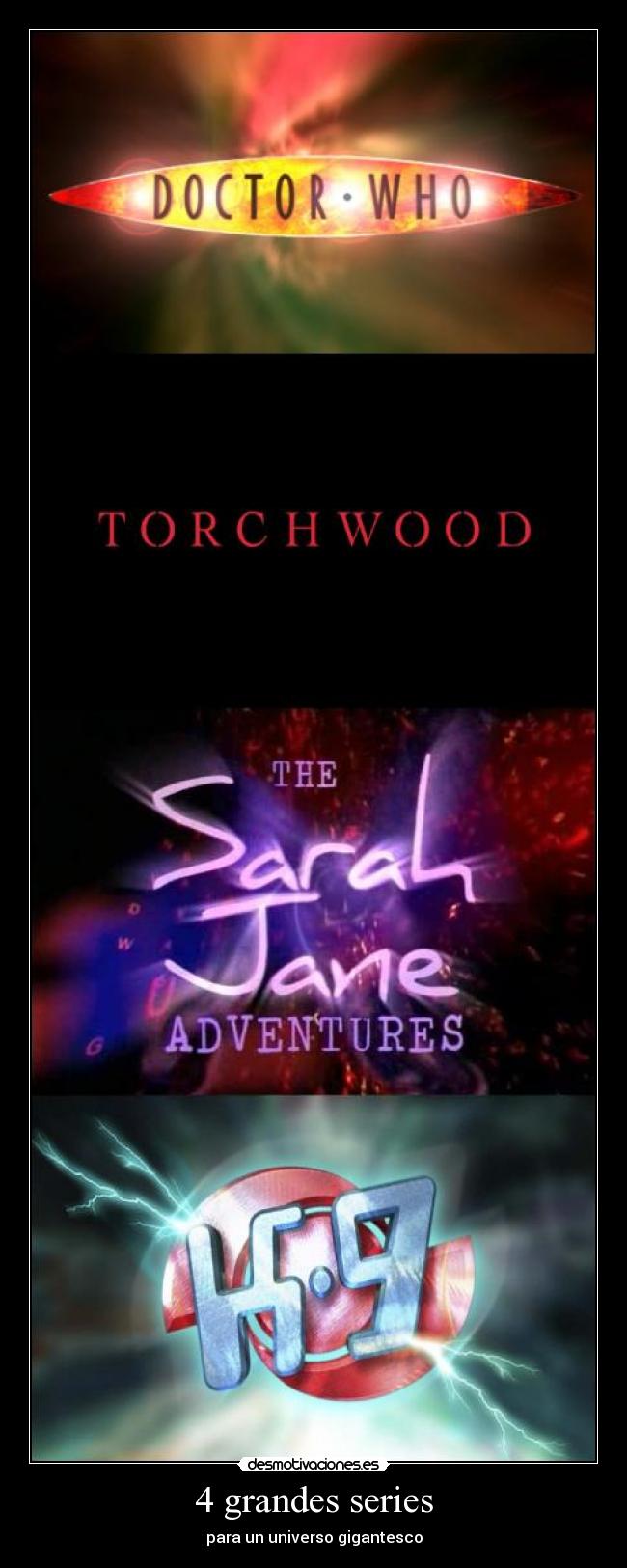 4 grandes series - para un universo gigantesco