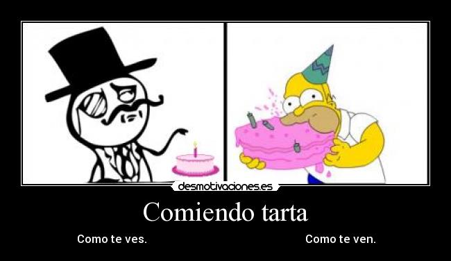 Comiendo tarta - 