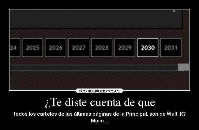 ¿Te diste cuenta de que - 